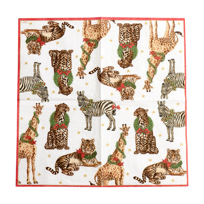 Serviett kaffe Wild Christmas