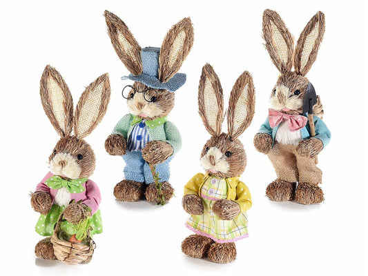 Påskekanin med hatt 33 cm