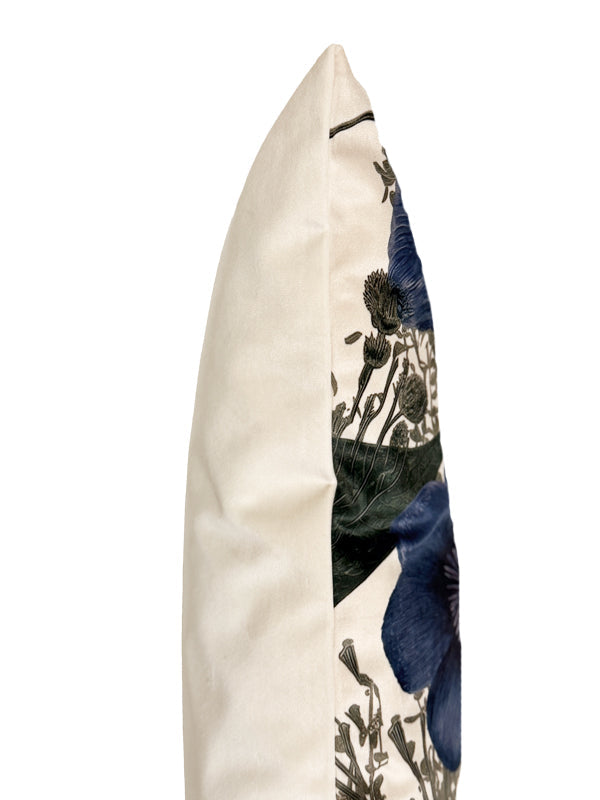 Cushion cover Blue Garden blue 50x50 cm