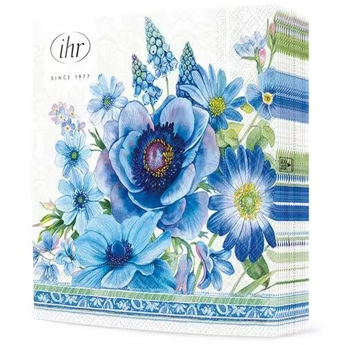 Serviett lunch Springtime blues light blue
