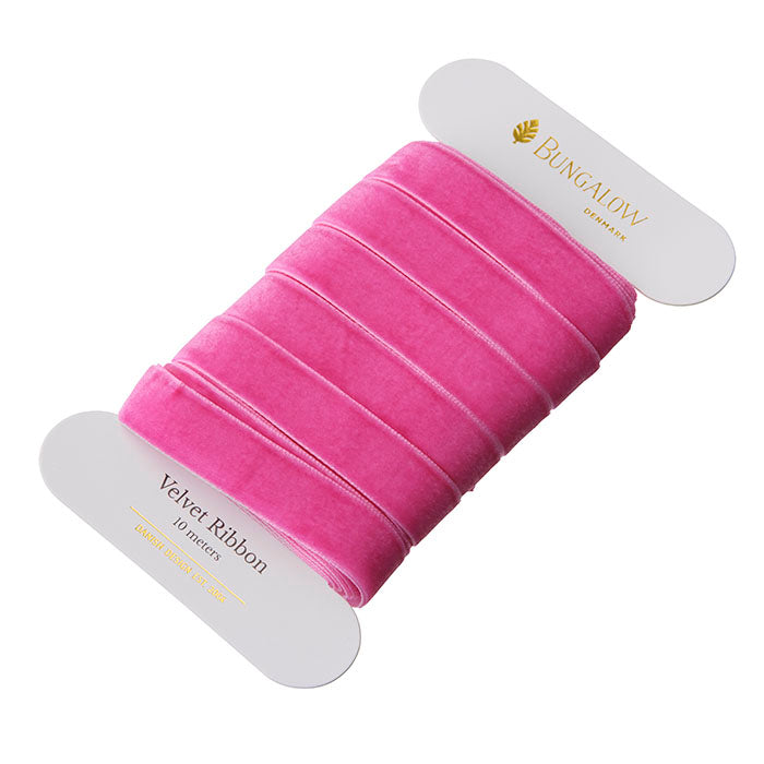 Velvet ribbon Azalea 16 mm
