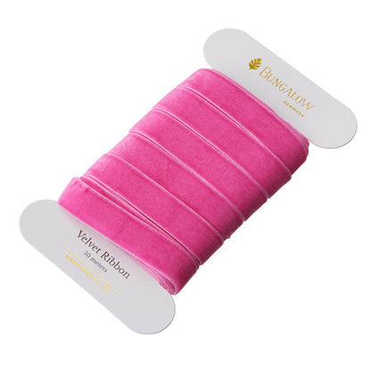 Velvet ribbon Azalea 16 mm