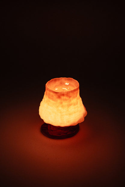 Telysholder Kiva fersken 15 cm