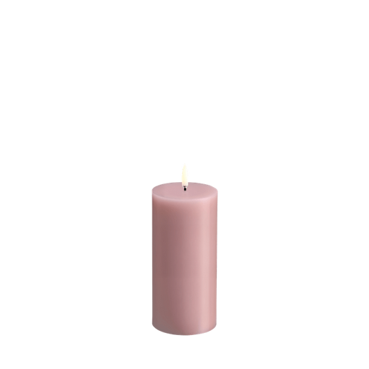 LED kubbelys Rose Powder 7,8x15,2 cm