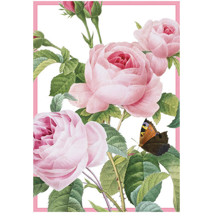 Card w/envelope Pink roses
