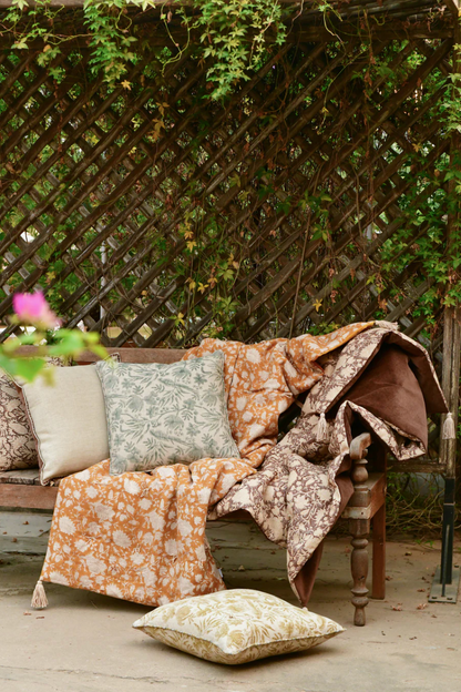 Putetrekk Parrot Ochre 50x50 cm