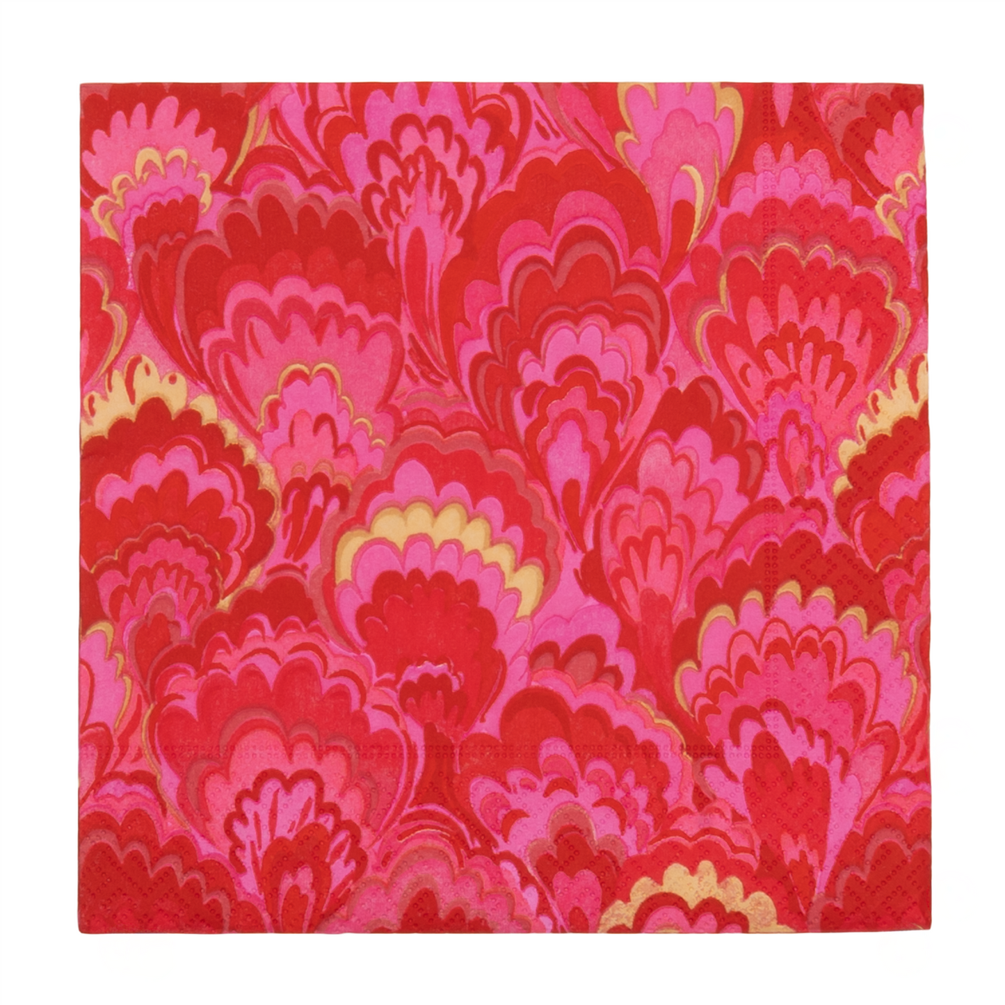 Serviett lunch Marbled Ceramica Red & Fuchsia