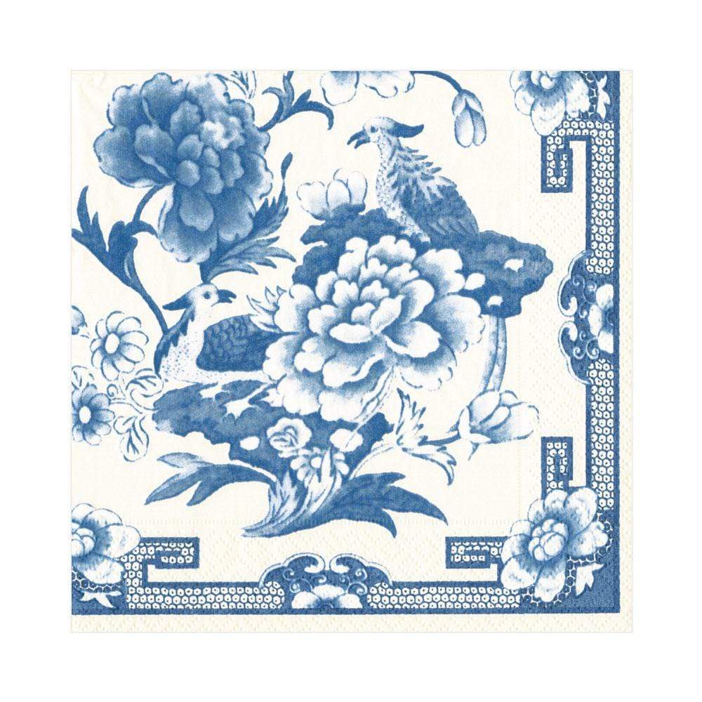 Serviett kaffe blue and white