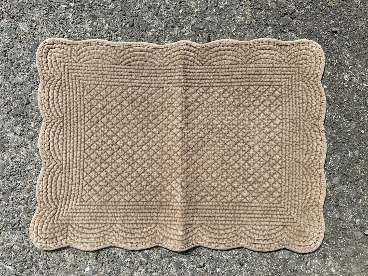 Placemat velour Latte