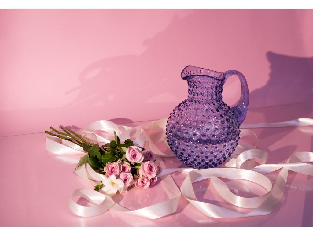Hobnail Carafe 2L Lavender