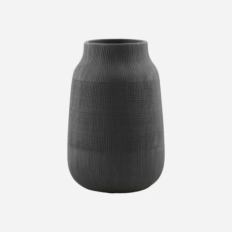 Vase Groove Sort 15x24 cm