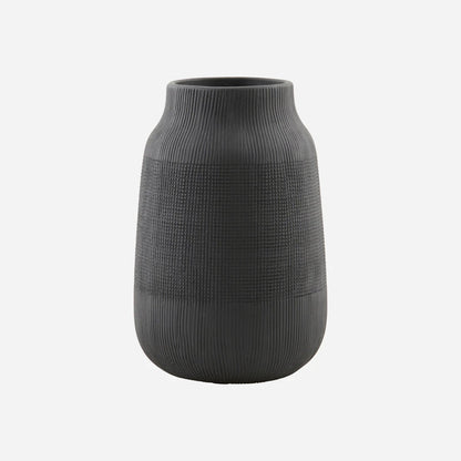 Vase Groove Sort 15x24 cm