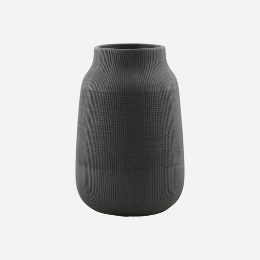 Vase Groove Sort 15x24 cm