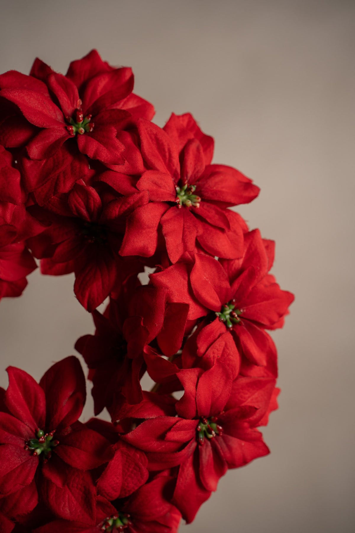 Wreath poinsettia red 30 cm