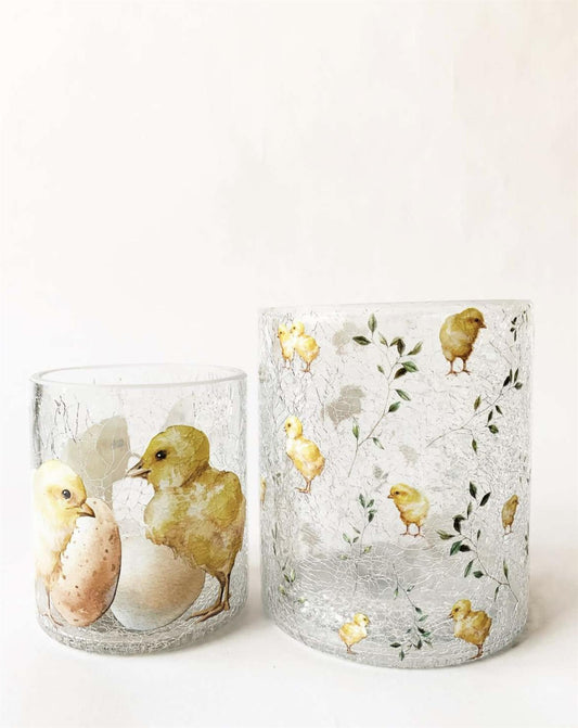 Lysglass kylling 9x10 cm
