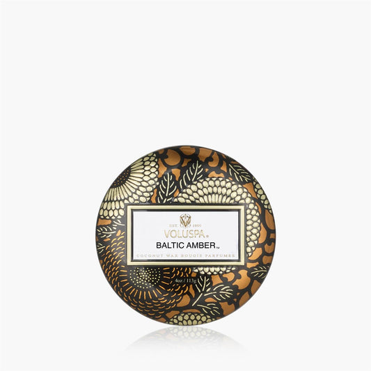 Baltic Amber Mini Tin Candle 25 Timer