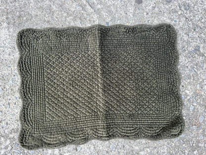 Placemat Velour Military Green