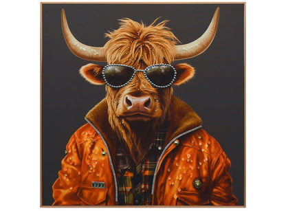 Canvas Print Ox Gangster 82x82 cm
