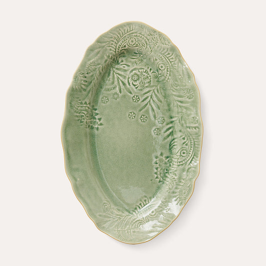 Serveringsfat ovalt 40x25 cm Antique