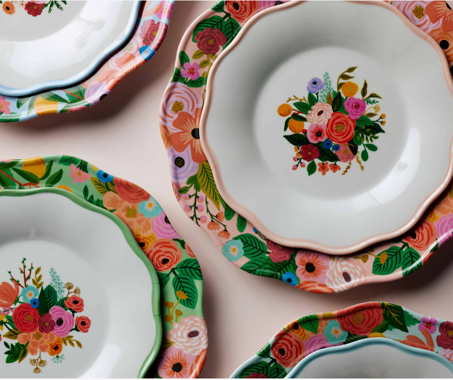 Garden Party tallerken 22 cm S/4