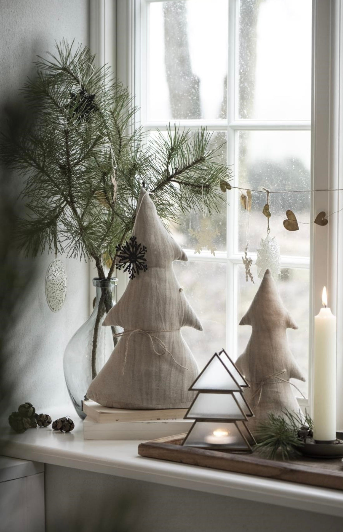 Telysholder juletre 17 cm