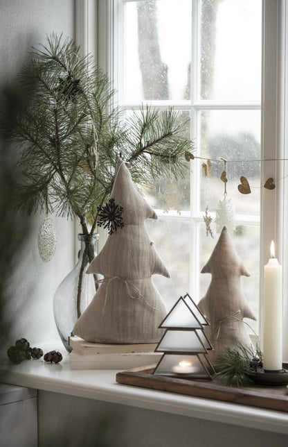 Tealight holder Christmas tree 17 cm
