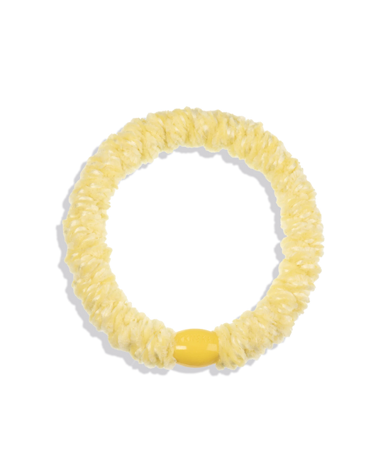 Kknekki hårstrikk Velvet light yellow