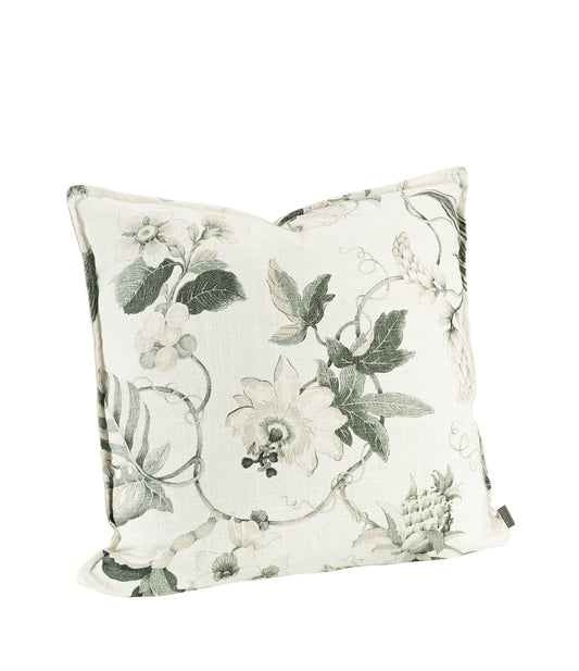 Putetrekk Mabelle offwhite/green 50x50 cm