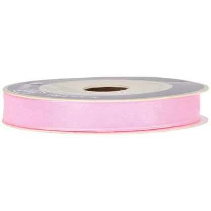 Organza ribbon light pink 15 mm
