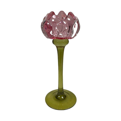 Tealight holder Protea pink 20 cm