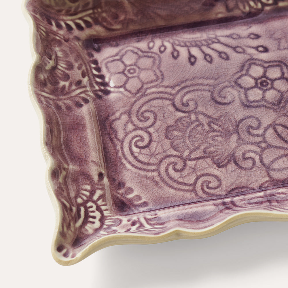 Asjett 19x13 cm Lavender
