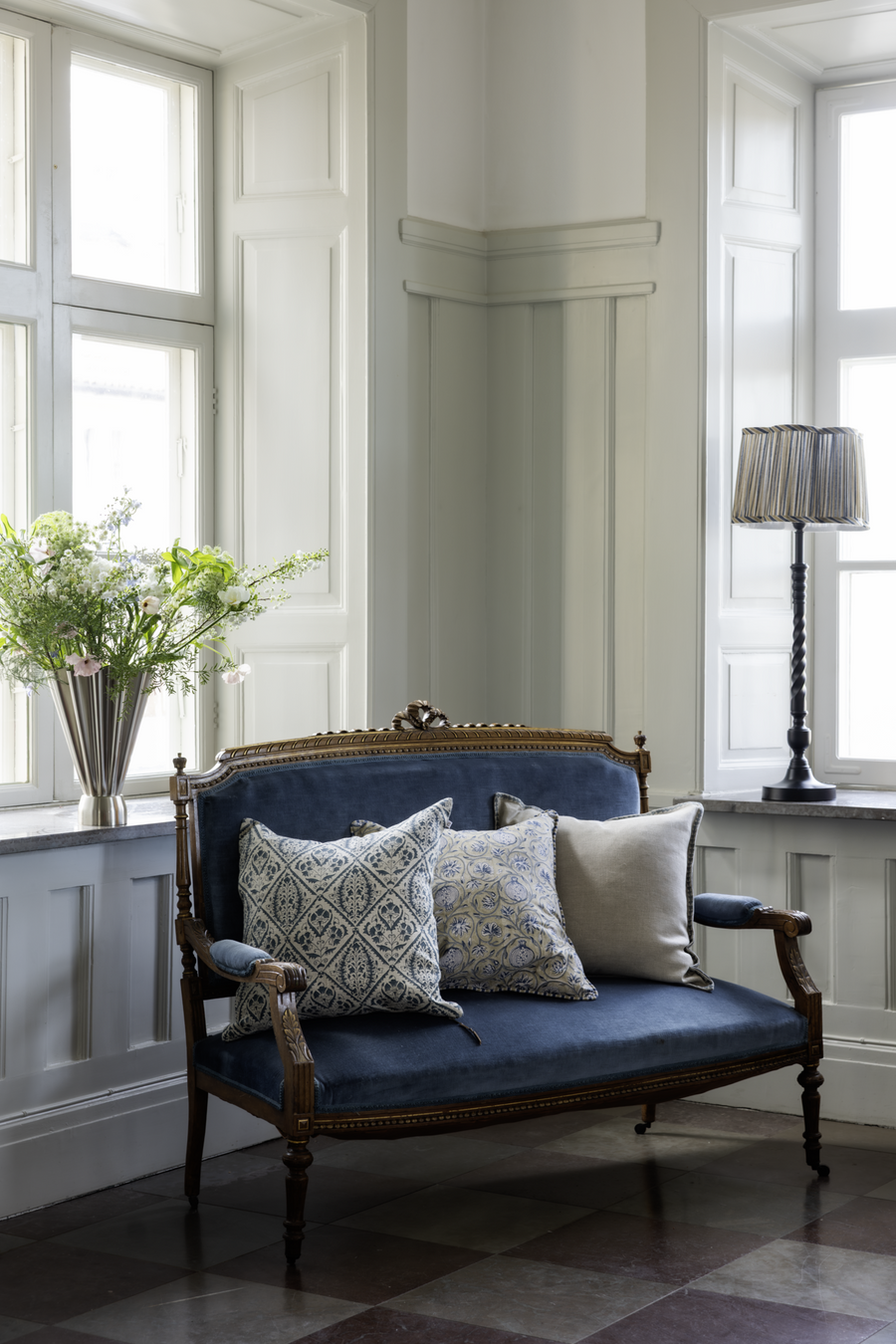 Putetrekk Jaipur Denim Blue 50x50 cm