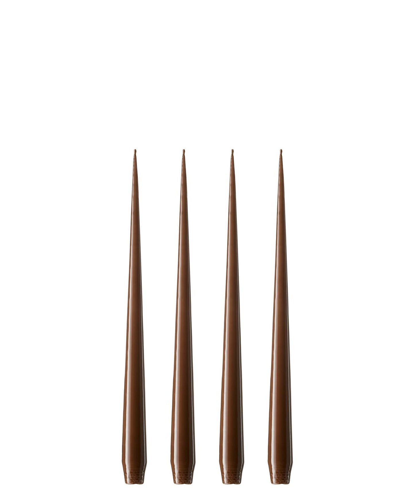 25 Hazelnut Lacquer Candles 32 cm