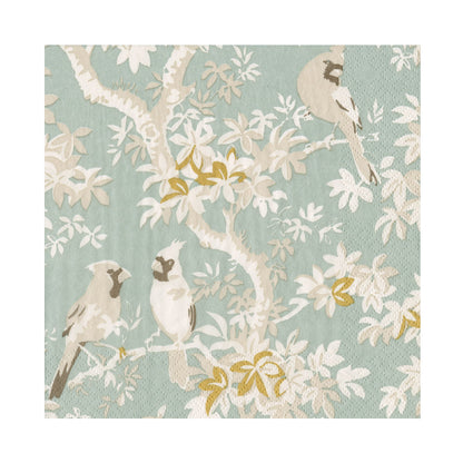 Serviett lunch Scenic Songbirds Celadon