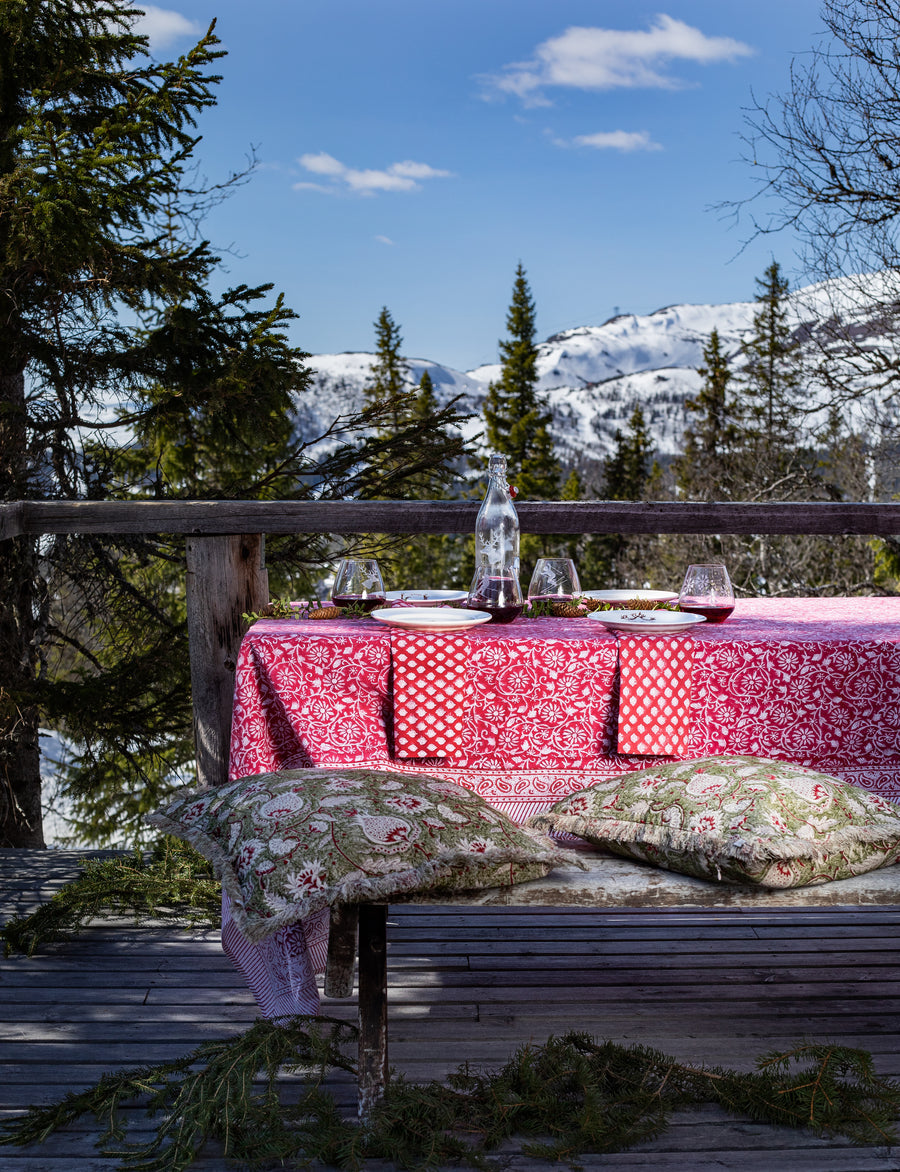 Duk Margerita Red 150x350 cm