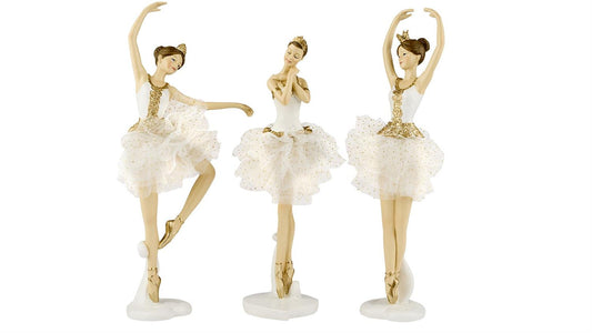 Ballerina beige/gull 16 cm