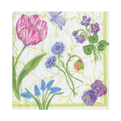 Napkin lunch Floral Majolica