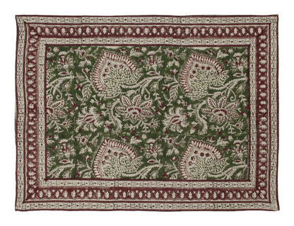 Placemat Oriental green