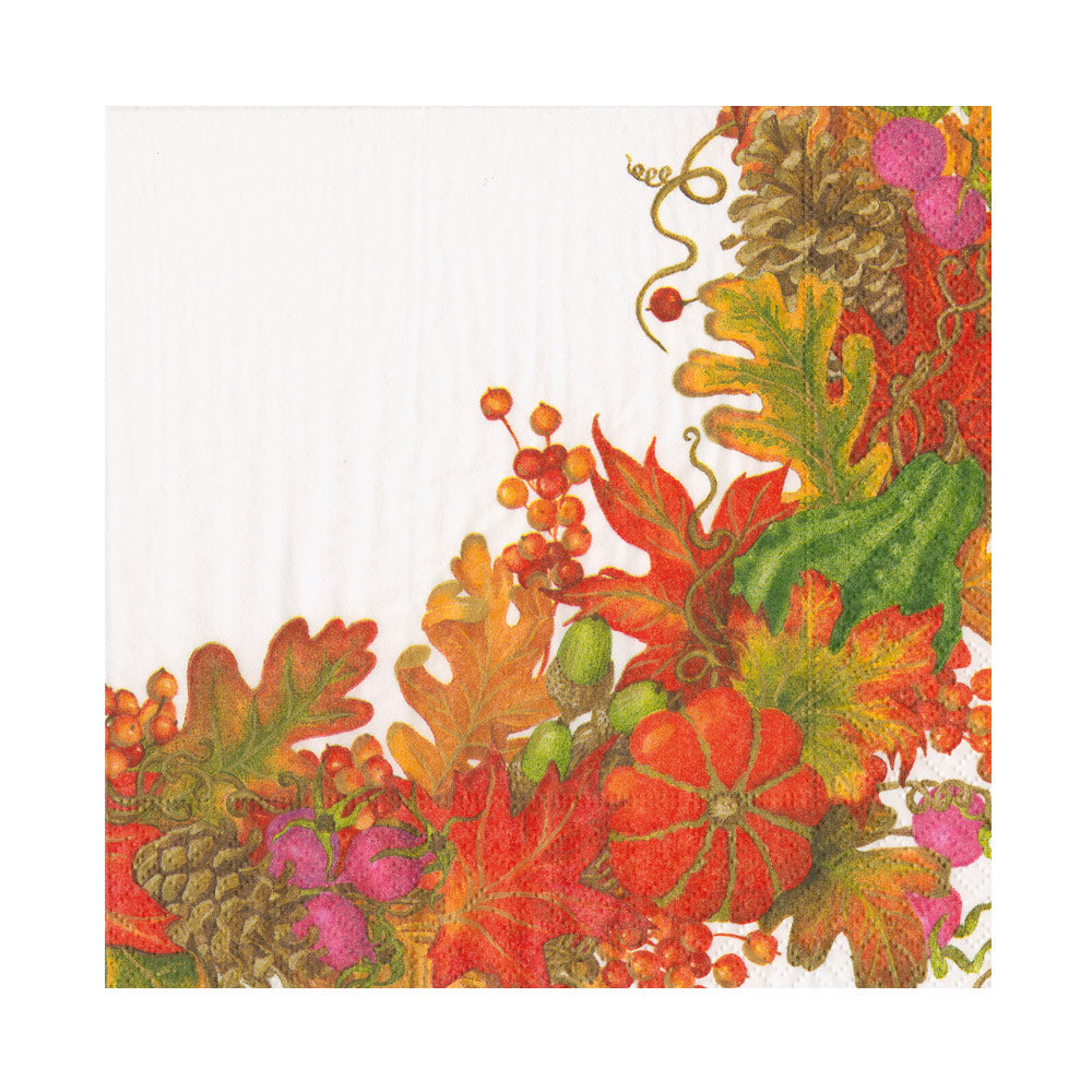 Napkin lunch harvest garland