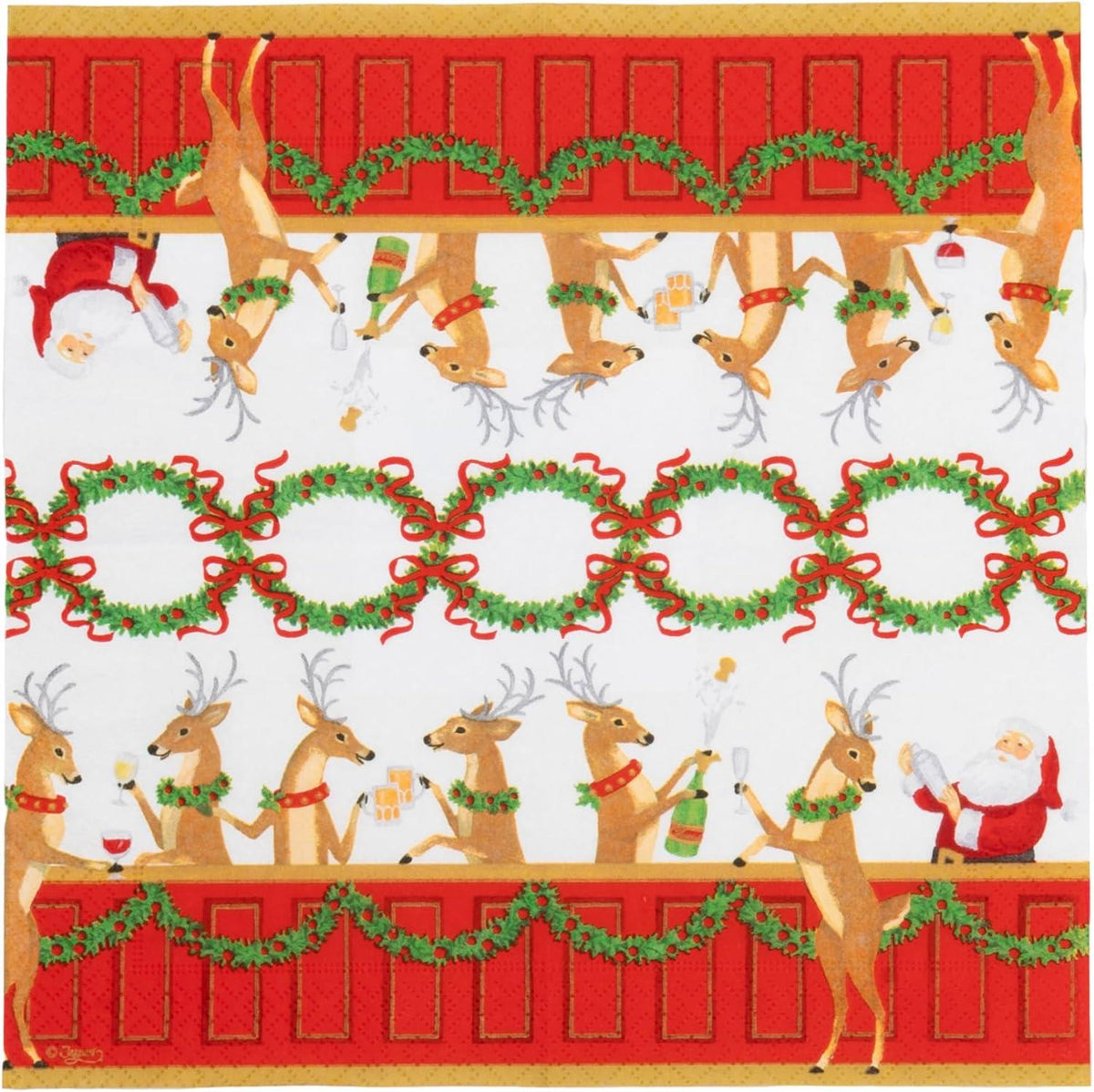 Napkin coffee Santa's Bar