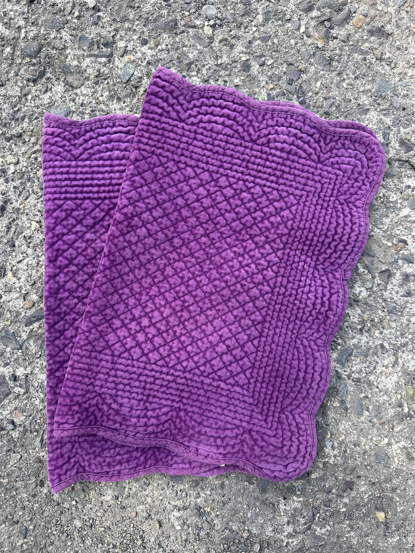 Spisebrikke velour Plum