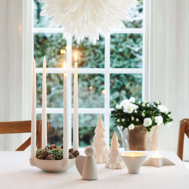 Juletre hvit 14 cm