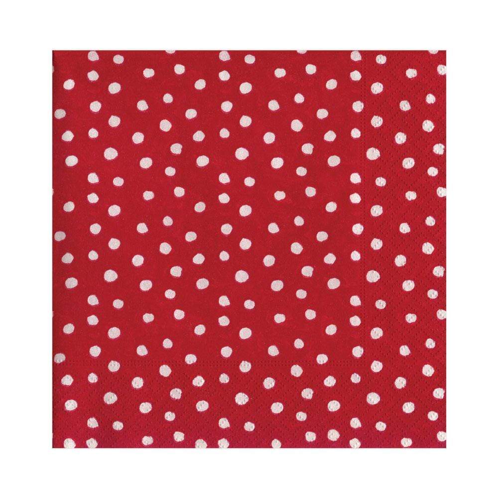 Serviett lunch Small Dots Red