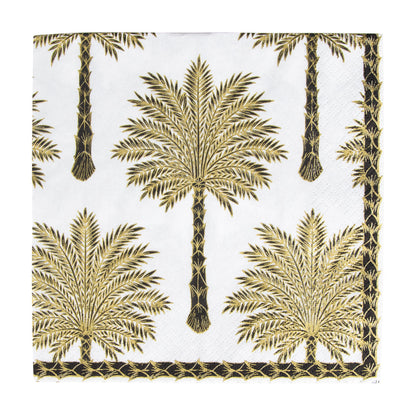 Serviett lunch grand palms black