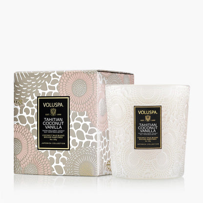 Tahitian Coconut Vanilla Classic Boxed Candle 60 Timer