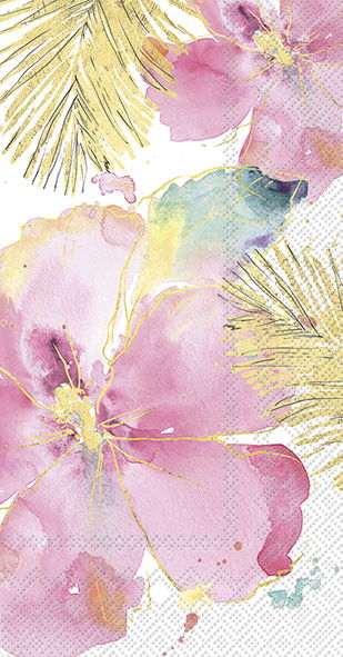 Serviett Buffet Flamingo Fever Flower cream