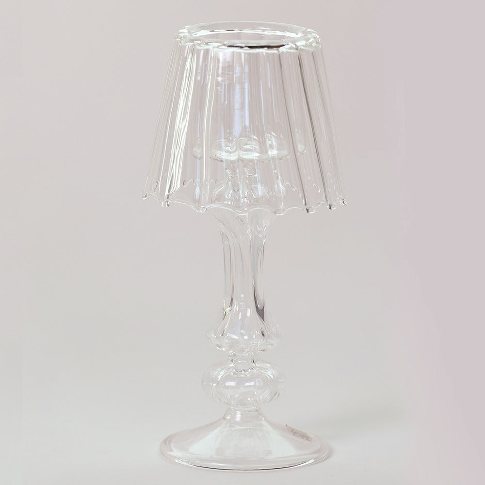 Telysholder lampeskjerm glass 17 cm