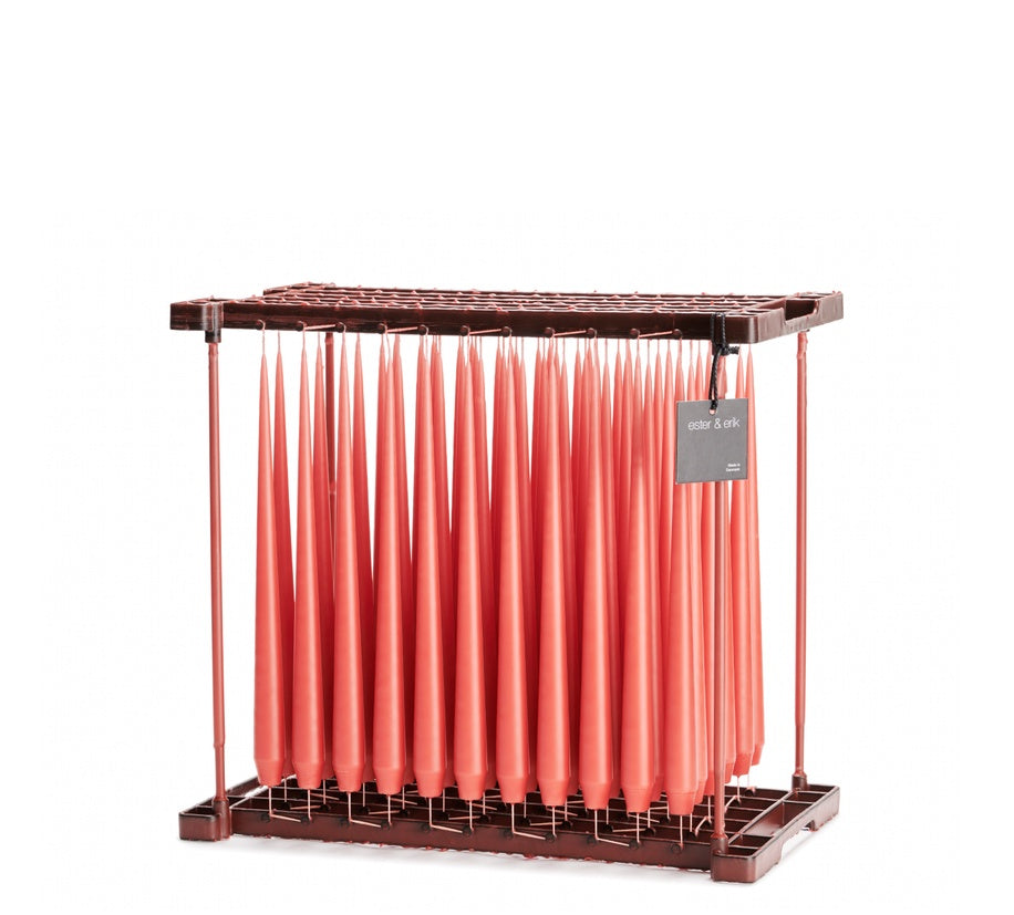 26 Coral Reef taper candles matte 32 cm