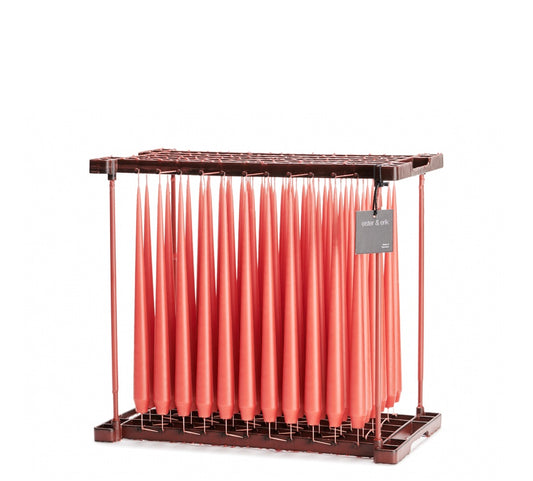 26 Coral Reef taper candles matte 32 cm