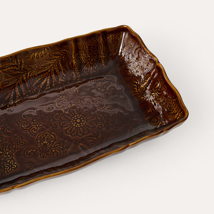 Oven dish 35x23 cm Coffee